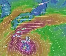 台風14号に向けて…