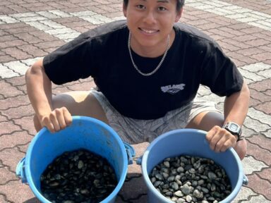 海辺の宝探し　あさり堀