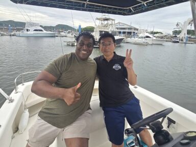 豊橋港で初釣り！最初の釣果は空き缶でした