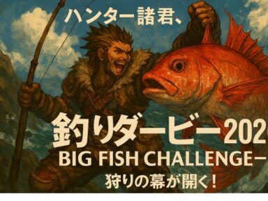 頂点を狙え。釣りダービー参戦者募集中