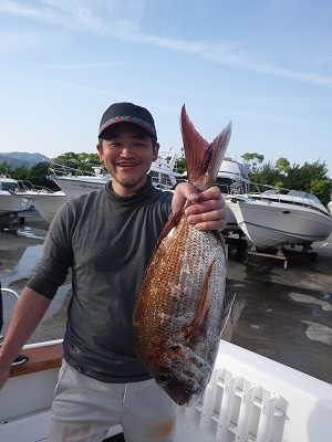 マダイ　5月　船　釣り　愛知　三重