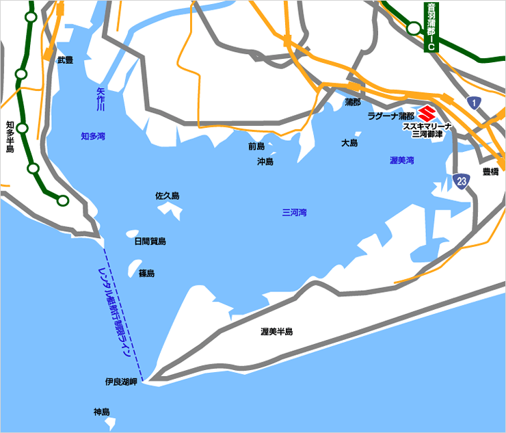 三河湾マップ