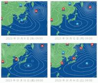 伊勢湾内　週末天気予報