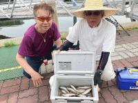 6月20日平日の三河湾で良型キス大漁！