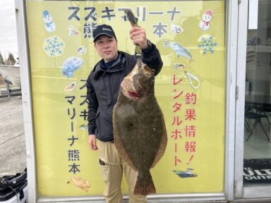 【スズキマリーナ熊本】座布団ヒラメ登場！！（レンタルボート）