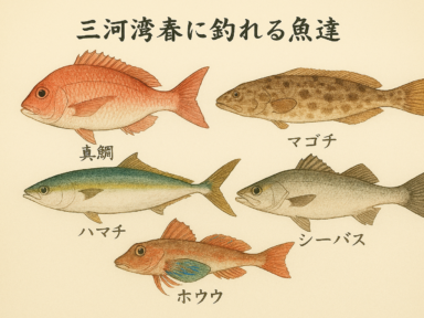 三河湾　今狙う魚と仕掛け紹介
