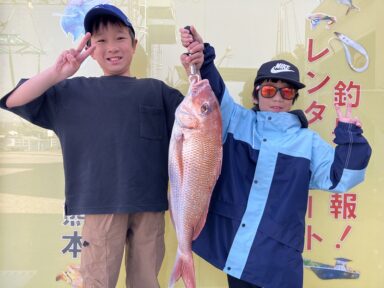 【スズキマリーナ熊本】大きな鯛釣ったぞ～♪（レンタルボート）